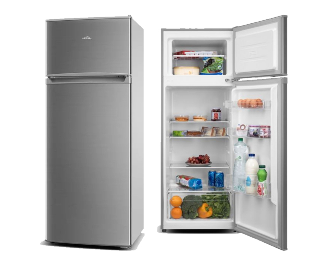 Lodówka ETA 254790010E 142,6cm Inox Górny Zamrażalnik 206L - 1540675 - zdjęcie
